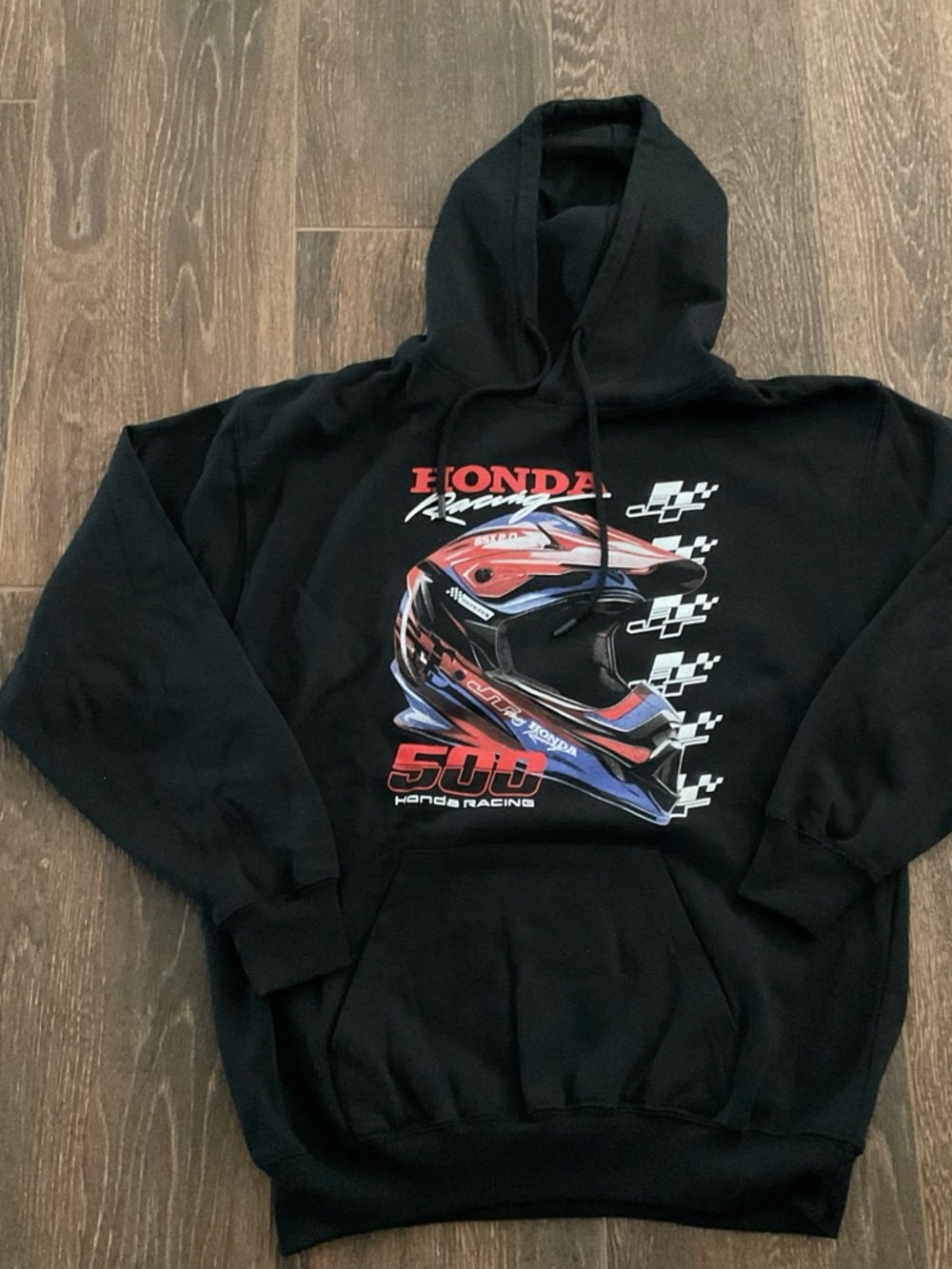 Honda Racing Black Graphic Hoodie